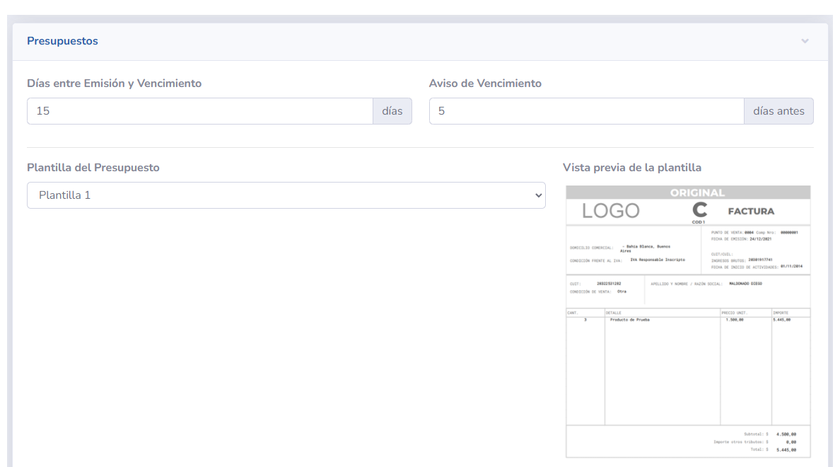 Fácil configuración
